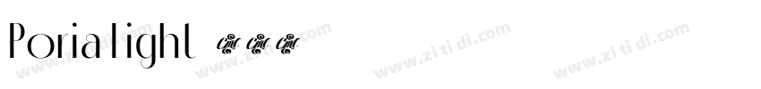 Poria Light字体转换